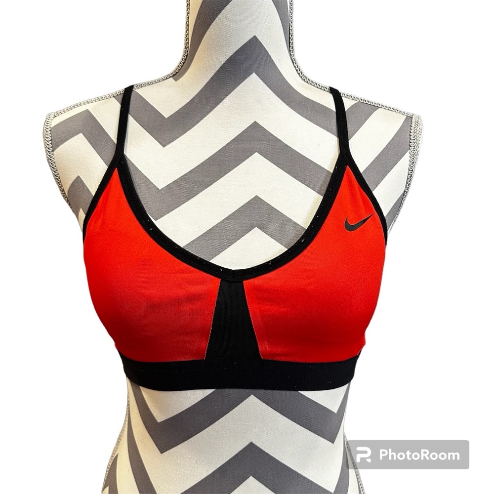 Nike Orange & Black Small Sports Bra
